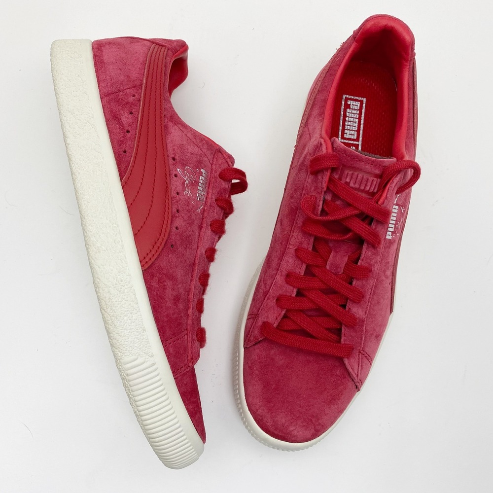 Puma Clyde Normcore Chili‎ Pepper Red Suede Low Top Sneakers Mens 9 2017